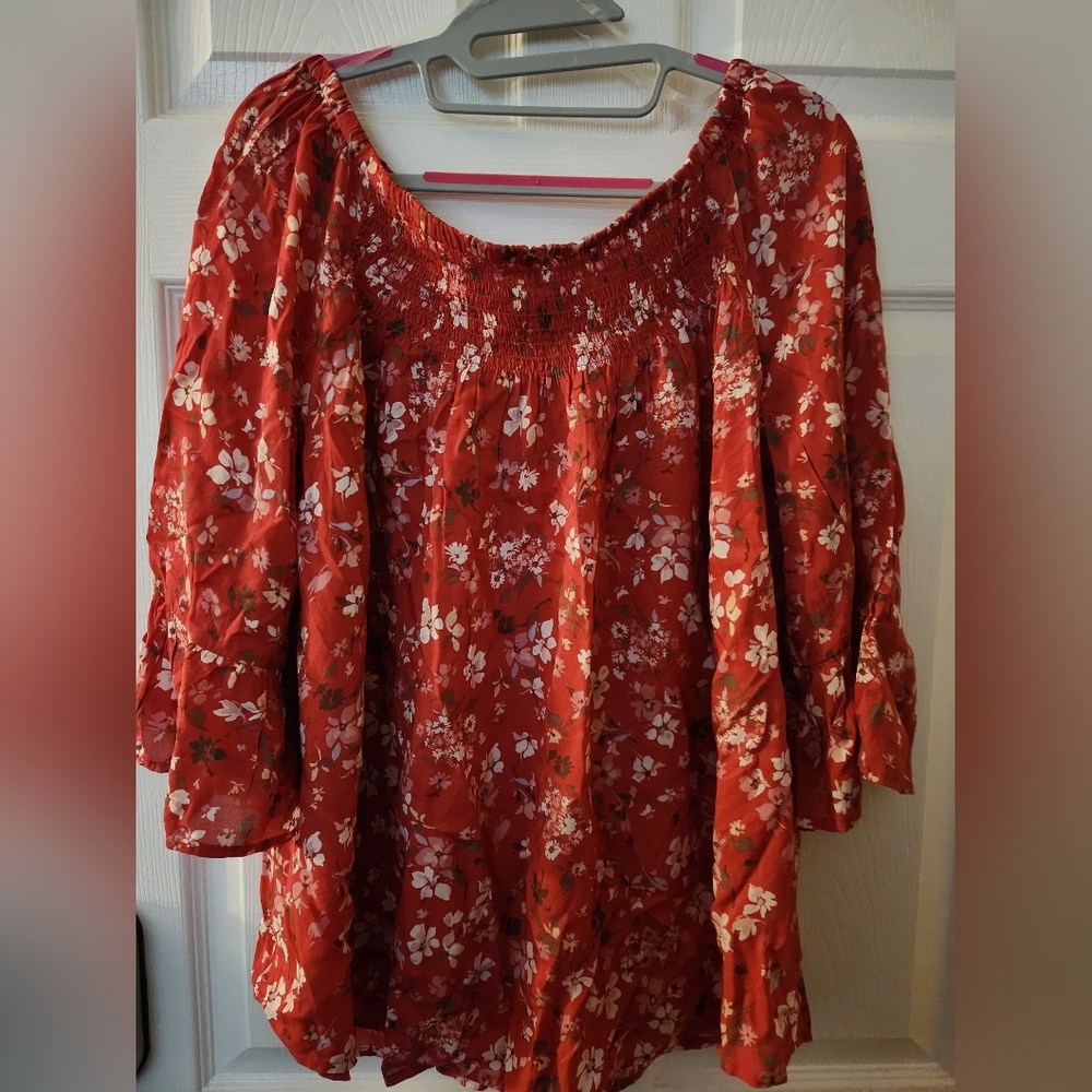 Off Shoulder Floral Top